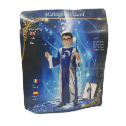 Bild von Merlin Zauberkostüm Kindergröße XL blau silber Karneval Halloween Verkleidung Geschenk Weihnachten 