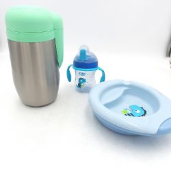 Bild von Chicco Baby Lerngeschirr Trinklernbecher Esslernlöffel Teller Set Entwicklungs Kit