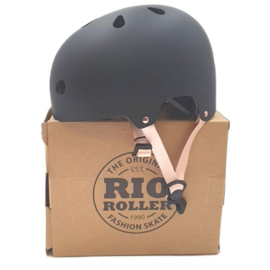 Bild von Rio Roller Rose Helm Casco Skateboard Erwachsene Nero Schwarz 49 52 cm Straße