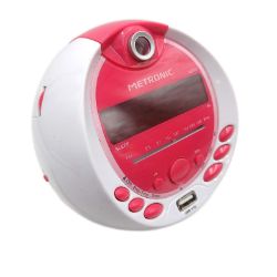 Bild von Metronic Radiowecker MP3 USB Projektion Kinder Tragbar Weiß Violett