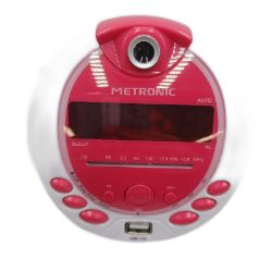 Bild von Metronic Radiowecker MP3 USB Projektion Kinder Tragbar Weiß Violett