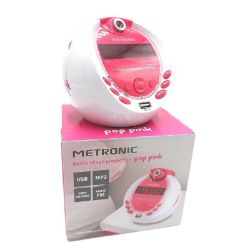 Bild von Metronic Radiowecker MP3 USB Projektion Kinder Tragbar Weiß Violett