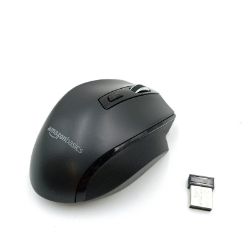 Bild von Amazon Basics Ergonomische Kabellose Maus Schwarz DPI Einstellbar Computing