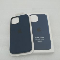 Bild von Apple MagSafe iPhone 13 mini Silikonhülle Blau Abyss Wireless Cases