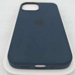 Bild von Apple MagSafe iPhone 13 mini Silikonhülle Blau Abyss Wireless Cases