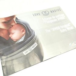 Bild von Love Radius L'Original JPMBB Tragetuch schwarz anthrazit Babytrage Sling Ring Sling