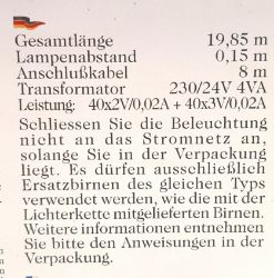 Bild von Konstsmide LED Minilichterkette 8 Funktionen Steuergerät Memoryfunktion 80 bunte Dioden 24V Außentrafo grünes Kabel 6021-500 A