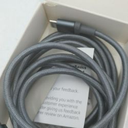 Bild von Amazon Basics Usb C Auf -- Kabel Geflochtenes Nylon Mfi Kabel Apple Iphone Ipad Weiß