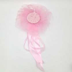 Bild von Mareli Baby Mädchen Geburt Rosette willkommen Geschenk Rosa Schleife Tüll Haarband