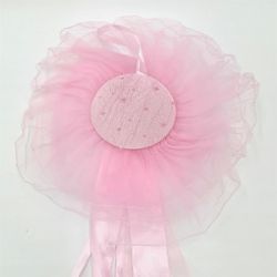 Bild von Mareli Baby Mädchen Geburt Rosette willkommen Geschenk Rosa Schleife Tüll Haarband