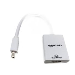 Bild von AmazonBasics Thunderbolt Mini Displayport HDMI Adapter MacBook Pro Air TV Monitor HDTV Audio Video Umwandeln AppletglUniforme