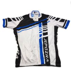 Bild von JEPOZRA Fahrradbekleidung Set Trikot Radtrikot Kurzarm MTB Herren Shirt und Fahrradhose Sommer