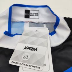 Bild von JEPOZRA Fahrradbekleidung Set Trikot Radtrikot Kurzarm MTB Herren Shirt und Fahrradhose Sommer