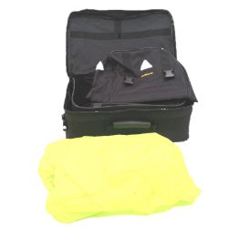 Bild von Fahrradtasche wasserdicht 60L Abdeckung hohe Sichtbarkeit Dreifach abnehmbar + praktisch