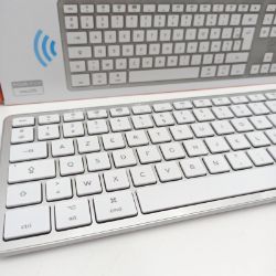 Bild von Mobility Lab französische Tastatur Mac Weiß Silber AZERTY Keying