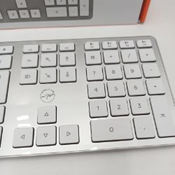 Bild von Mobility Lab französische Tastatur Mac Weiß Silber AZERTY Keying