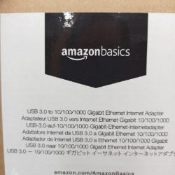 Bild von AmazonBasics Adattatore internet Ethernet USB 3.0 a 101001000 Gigabit Kabel Adapter Verbindung Schnell