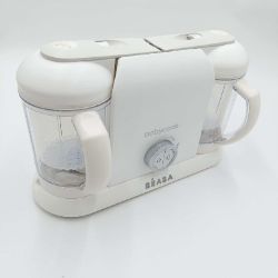 Bild von BÉABA Babycook Duo 4in1 Dampfgarer XXL 2x200 ml Weiß Silber Küchenmaschine Kraftvoll Schnell Vielseitig Effizient.